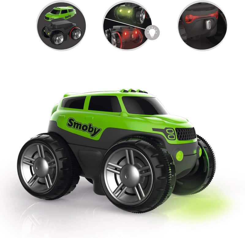 Smoby – FleXtreme SUV grün – zusätzliches Auto für Flextreme Starter-Set, Rennbahn für Autos, für Ki