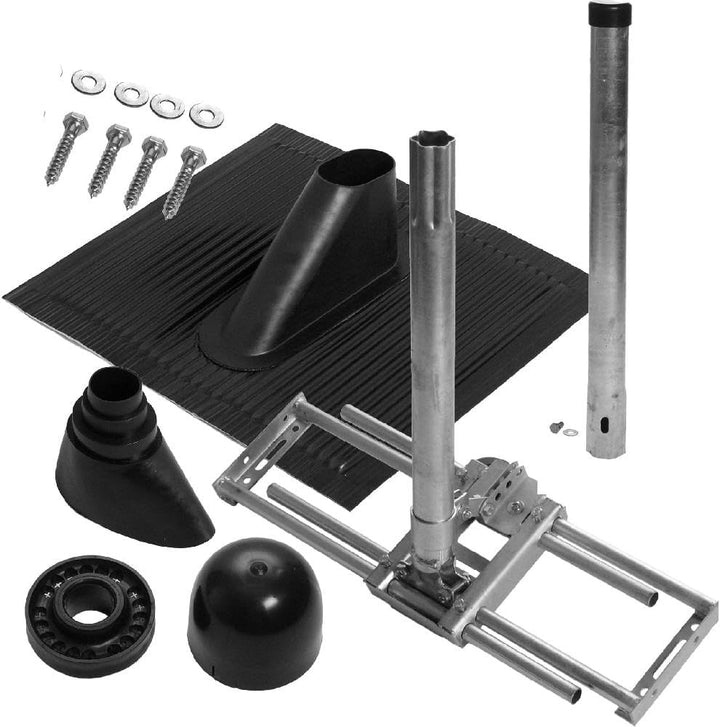 A.S.Sat 59130 Dachsparren-Montageset für Antennen (100 cm) schwarz