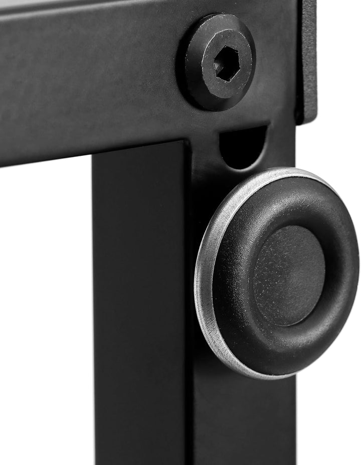 Hanamura Handtuchhalter Stehend – Schwarzer Handtuchständer mit 3 Stangen – Rutschfest & Kratzfrei –