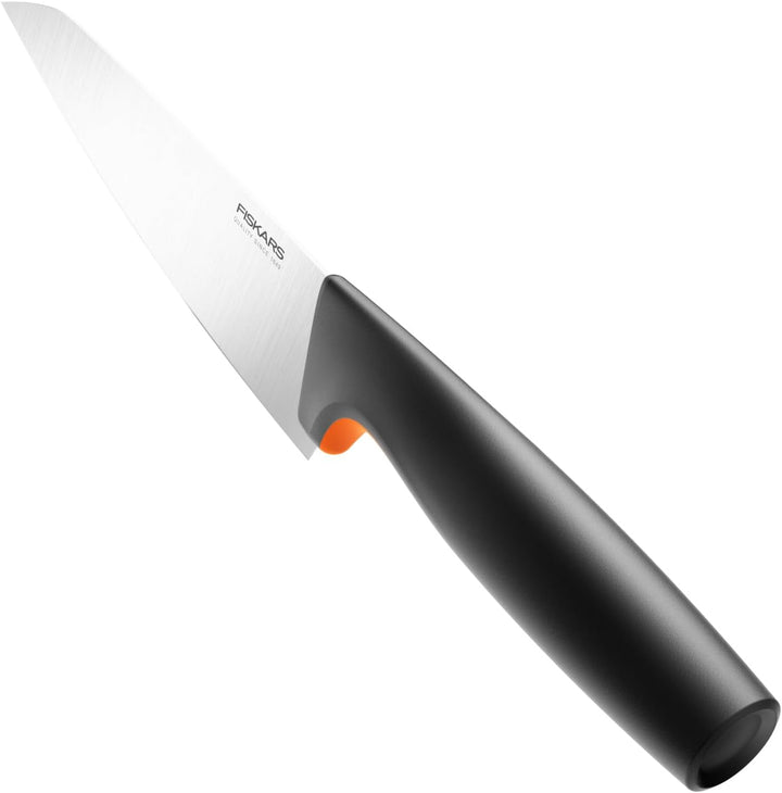 Fiskars Kochmesser, Mittel, Functional Form, Gesamtlänge: 29 cm, Japanischer Edelstahl/Kunststoff, 1