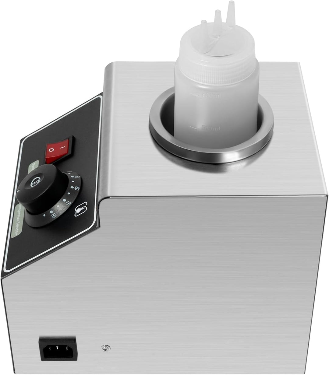Sossenwärmer Saucenwärmer 650ML Saucenspender Saucen für Käse Schokolade elektrische Wärmespeicherma