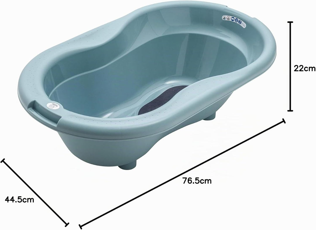 Rotho Babydesign 20001 0292 Top Badewanne lagoon, blau, 76,5 x 44,5 x 22 cm, Lagoon