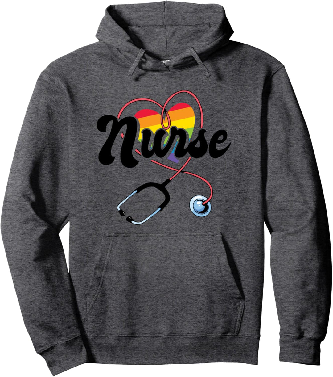 LGBTQ Krankenschwesterflagge Schwul Lesben Pullover Hoodie