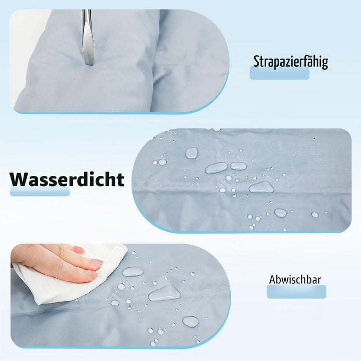 XIAPIA Kühlmatte Hunde Ergonomisch mit Rand (7cm), 48x58 cm Hundebett Selbstkühlend, 100% Ungiftiges