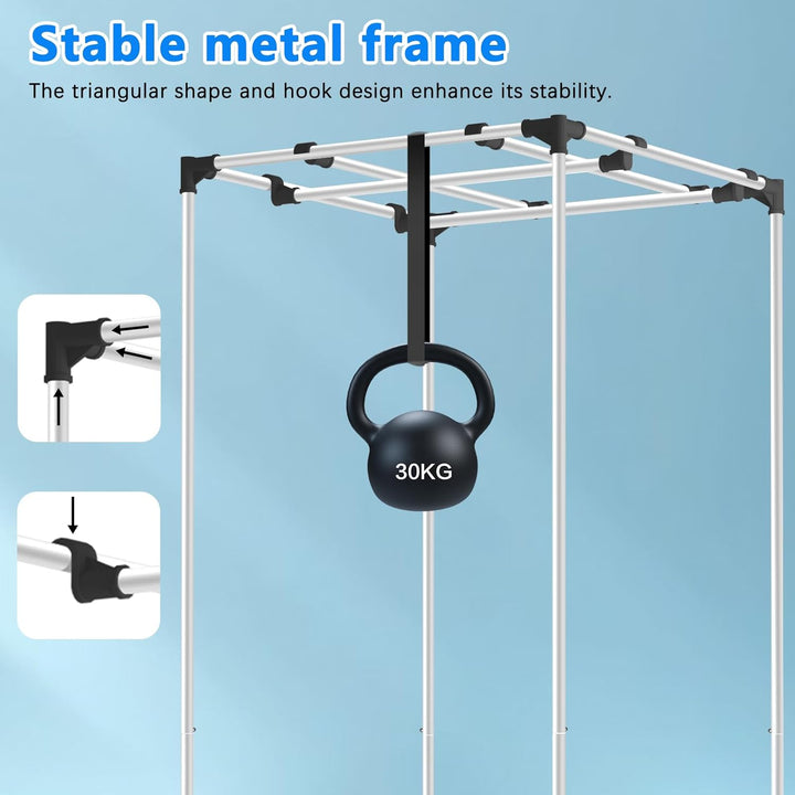 Aygrochy Growzelt 60x60x160cm, Indoor Grow Tent mit Reflektierende Weiss PEVA, abnehmbaren Boden Tab