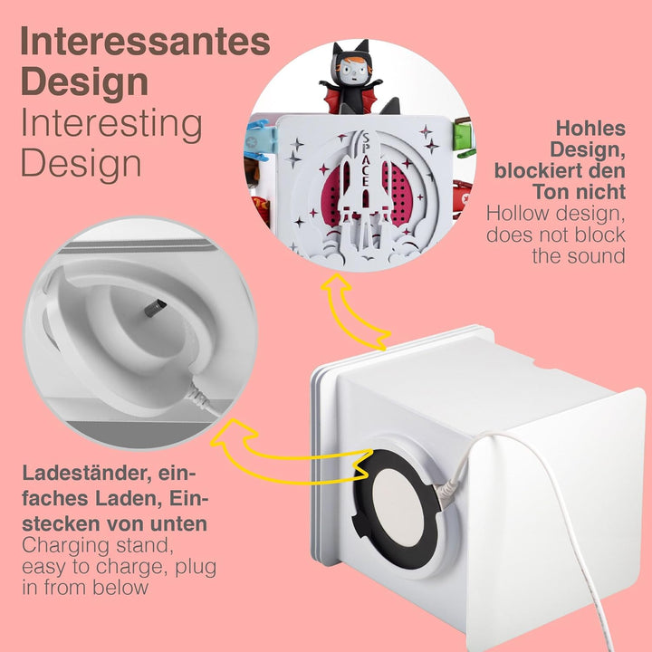 Xozoyo Metall Tonie Regal vollständig magnetisches Toniebox Regal Tonie aufbewahrung für bis zu 25-4