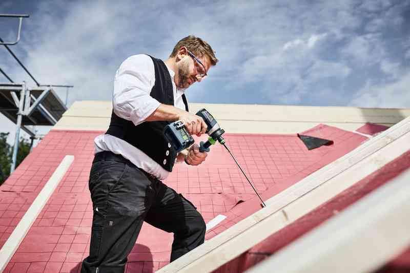 Festool Akku-Schlagbohrschrauber TPC 18/4 I-Basic QUADRIVE (mit Werkzeugfutter, Magnet-Bithalter, Fa