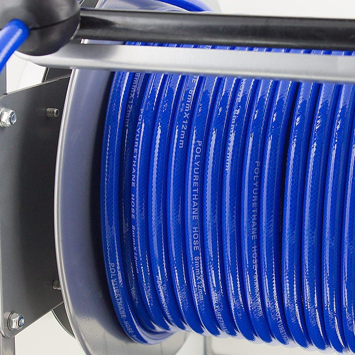 BITUXX® 30 Meter PU Schlauch Druckluft Schlauchtrommel Automatik Druckluftschlauchtrommel Trommel Au