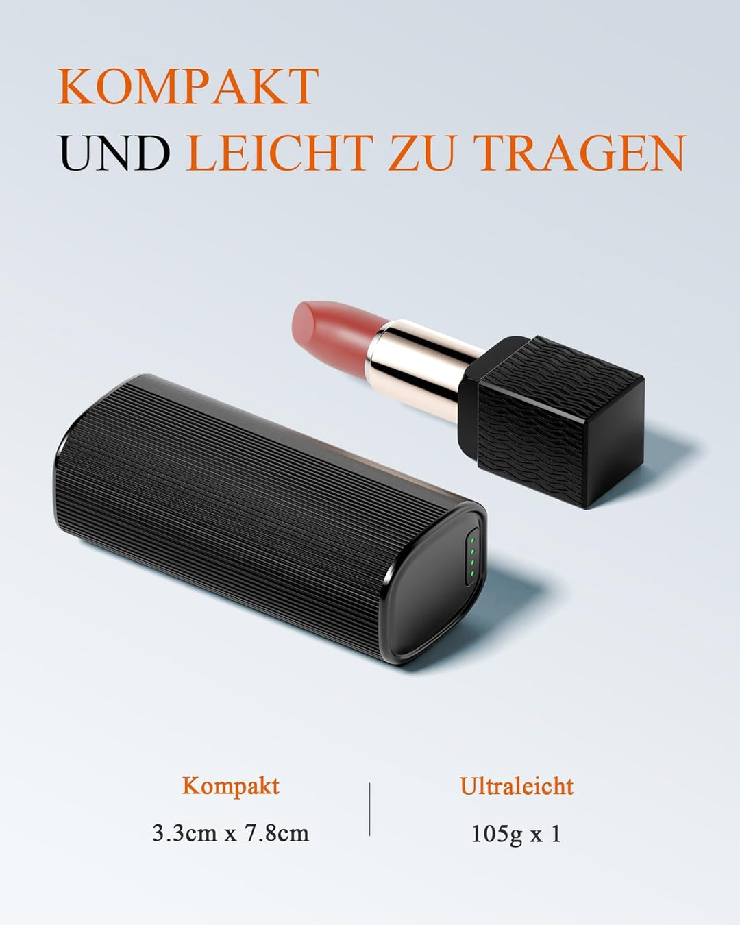 Handwärmer Elektrisch, 10000mAh Taschenwärmer Aufladbar, Split-Magnetic 2er-Pack, Ladeetui oder Typ-