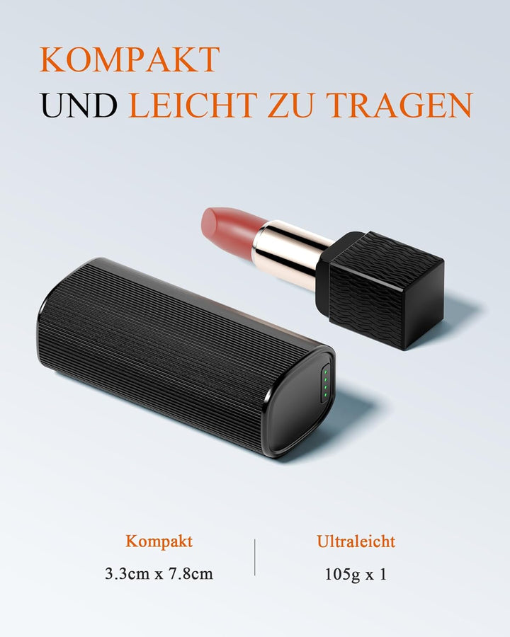 Handwärmer Elektrisch, 10000mAh Taschenwärmer Aufladbar, Split-Magnetic 2er-Pack, Ladeetui oder Typ-