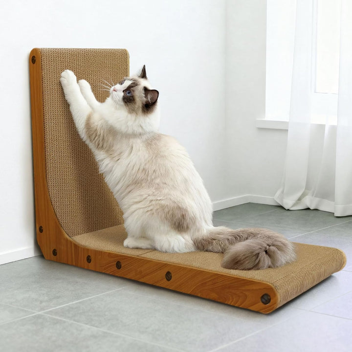 Katzenkratzbrett, Kratzpad aus Pappe, Katzen Kratzmatte für Wohnungskatzen und Kitten, grosses Kratz