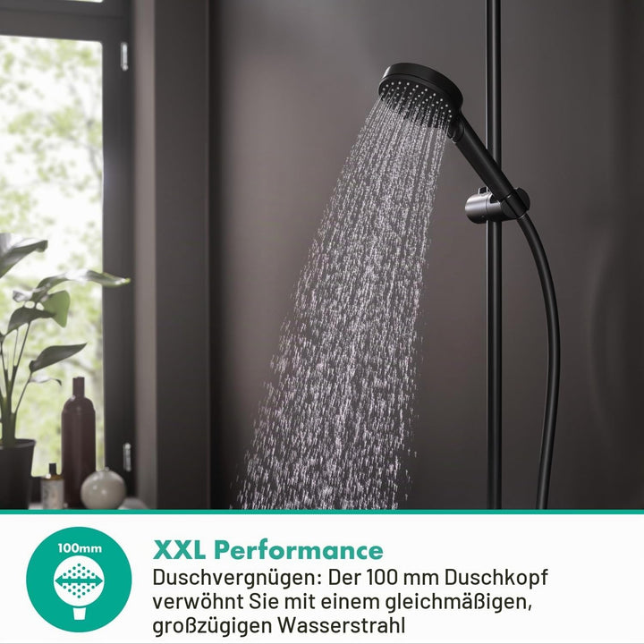 hansgrohe Vernis Blend - wassersparender Duschkopf (EcoSmart), Handbrause mit 2 Strahlarten, runde D