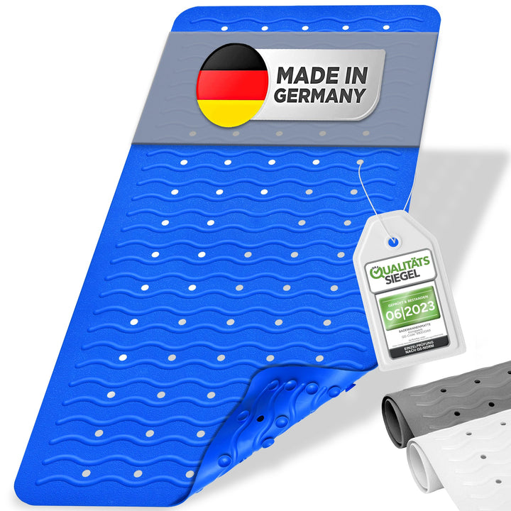 Königwerk Badewannenmatte rutschfest - 100% BPA frei [80x38cm] | Ohne PVC | Für puren Badespass | Ba