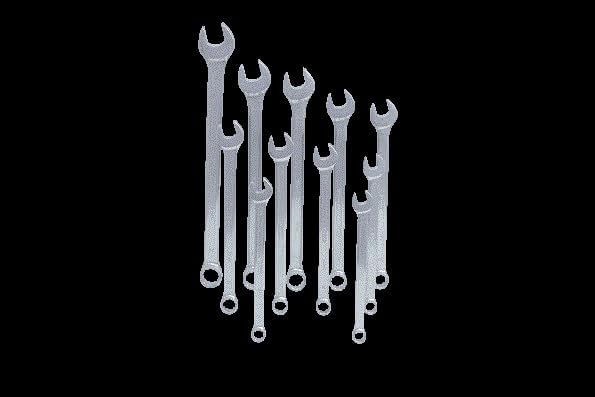 KS Tools 517.1505 CLASSIC Ringmaulschlüssel-Satz, XL 11-tlg. 12-24mm