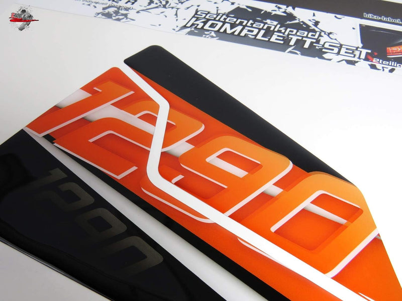 BIKE-label Tankpad Orange kompatibel für KTM 1290 Super Duke R bis BJ 2019 Tank 800460