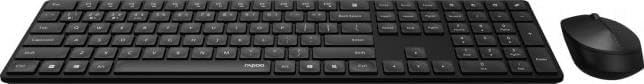 Rapoo Set Wireless Maus + Tastatur (Computermaus, Mouse, Keyboard, Wireless, Bluetooth, 1300 DPI, US