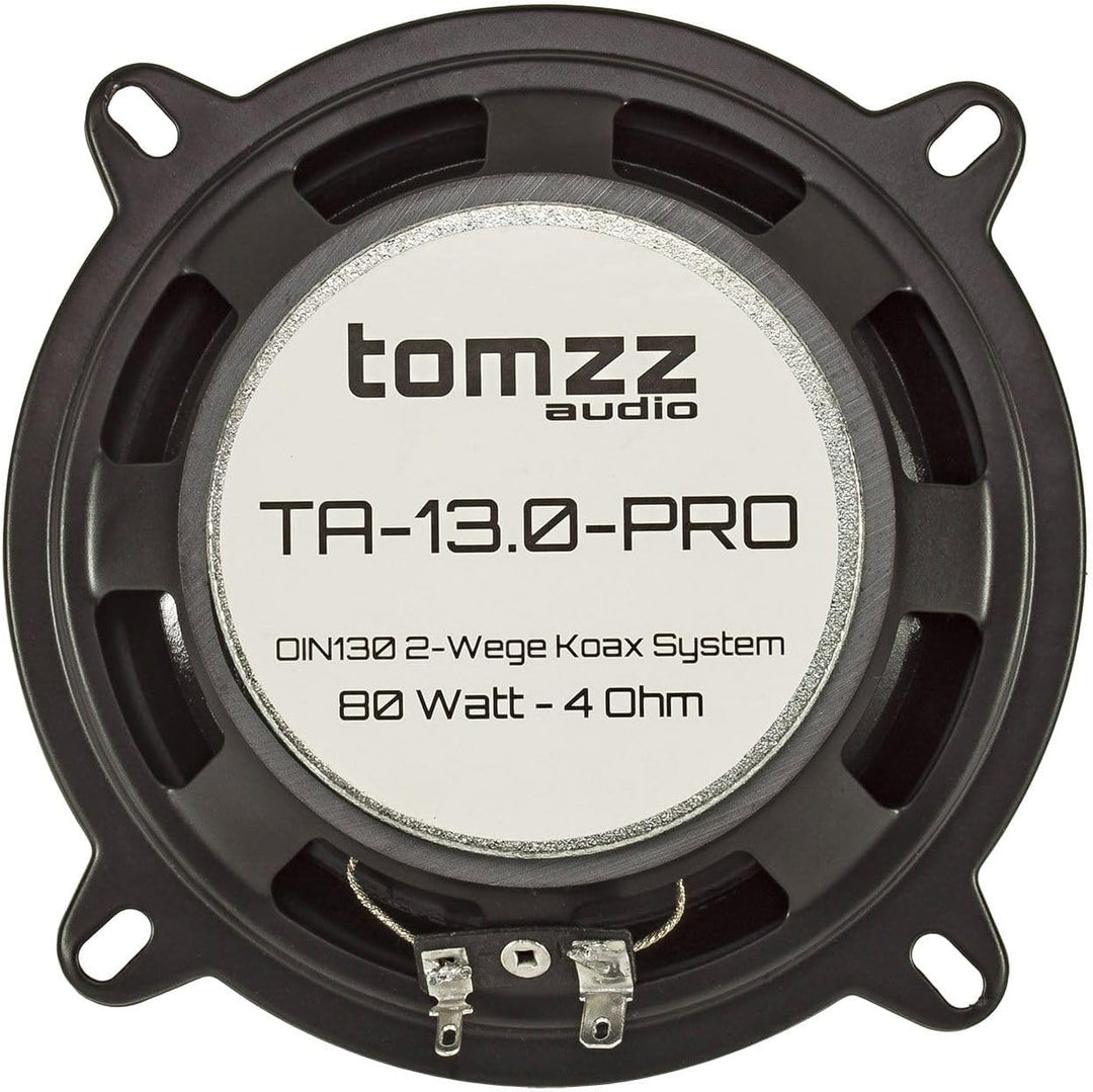 tomzz Audio 4000-997-1 TA 13.0-Pro Koaxial 2-Wege Lautsprecher Set 130mm 50 Watt Lautsprecher Satz