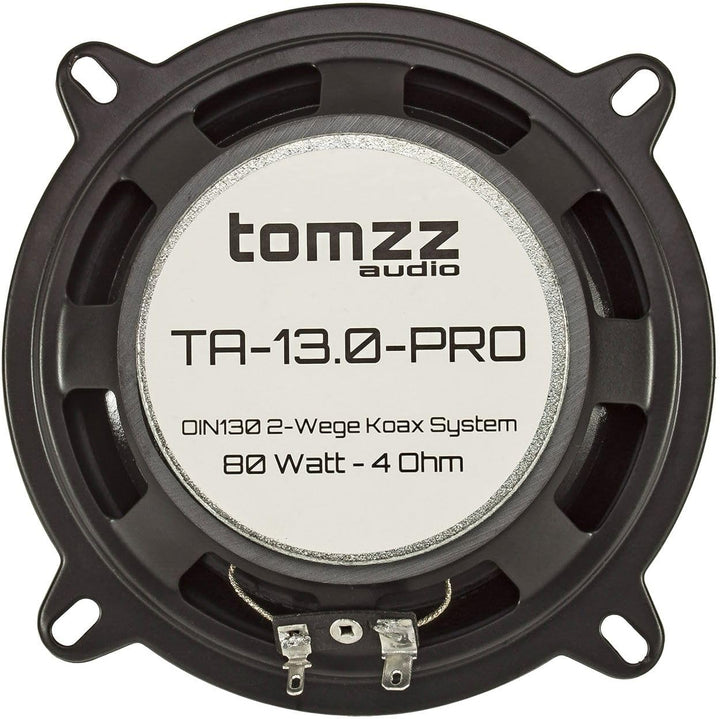 tomzz Audio 4000-997-1 TA 13.0-Pro Koaxial 2-Wege Lautsprecher Set 130mm 50 Watt Lautsprecher Satz