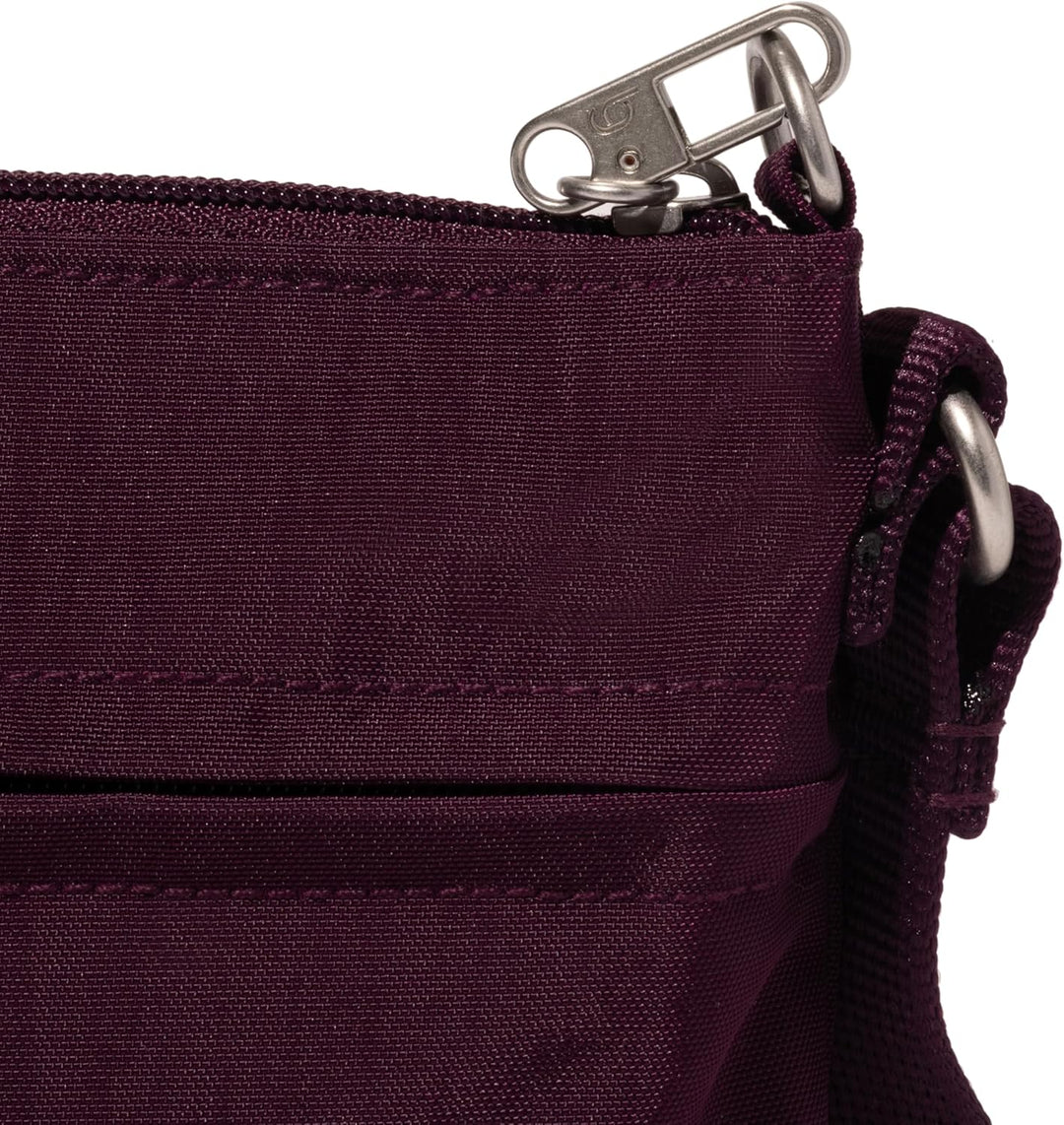 Baggallini Damen Diebstahlsicherung Securtex Anti-Diebstahl-Memento Crossbody-Tasche Mulberry, Mulbe