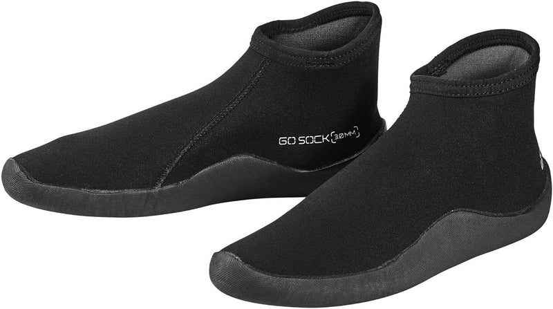 Scubapro Go Socks 3mm - Neoprensocke mit Laufsohle 3XS Schwarz, 3XS Schwarz