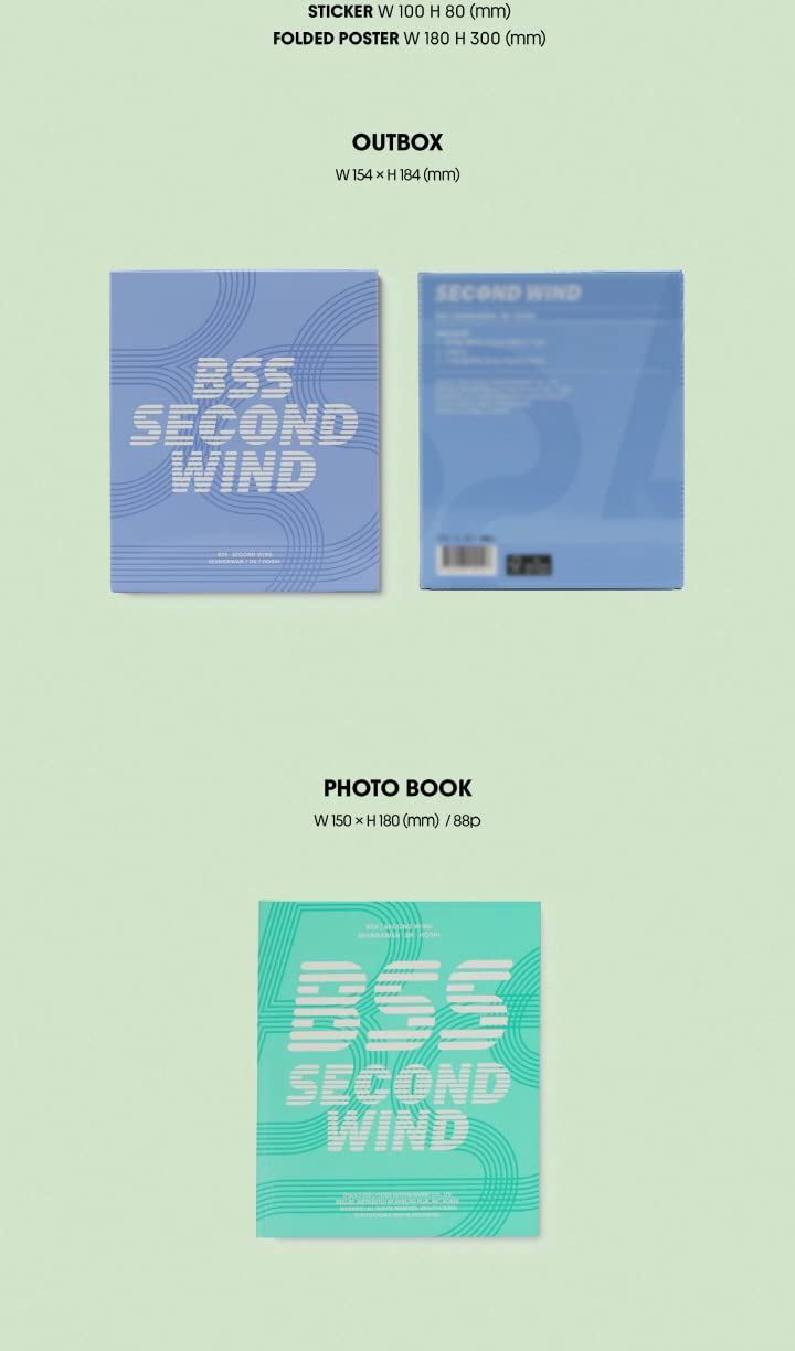 SEVENTEEN BSS Second Wind 1st Single Album CD+Folding poster on pack+Photobook+Lyric book+Photocard+