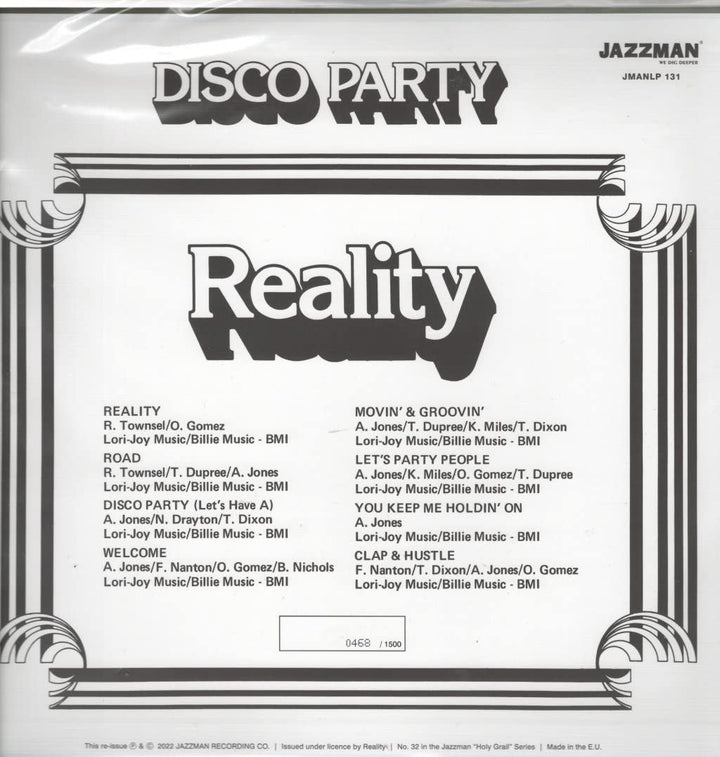 Disco Party, Vinyl