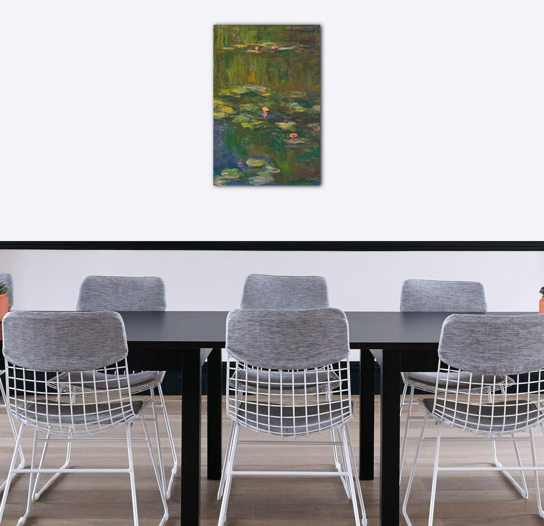 Printed Paintings Leinwand (60x80cm): Claude Monet - Der Seerosenteich 60x80 cm, 60x80 cm