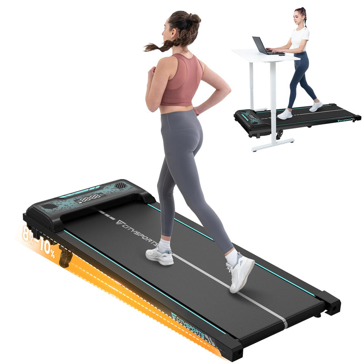 CITYSPORTS Laufband | Elektrisches Walking pad für Zuhause, Mit Bluetooth-Musikwiedergabefunktion, L
