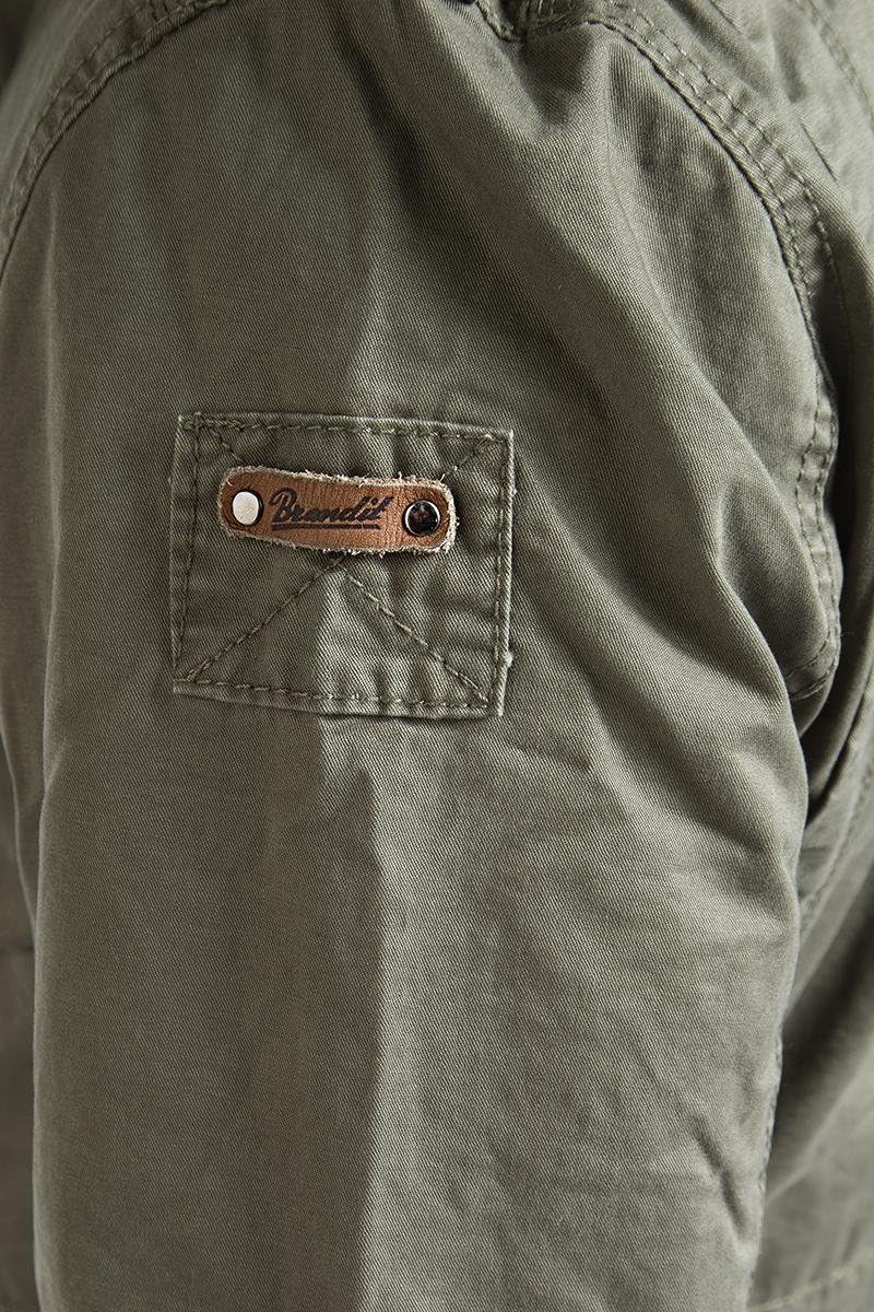 Brandit Winter-Jacket - Stylische Jacke für Herren mit versteckter Kapuze, Stehkragen und Baumwollfu