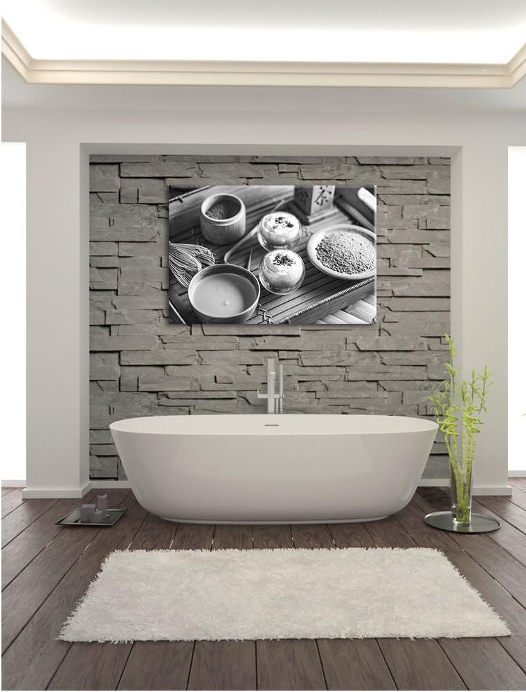 Pixxprint dekorierter Matcha Tee als Leinwandbild | Grösse: 100x70 | Wandbild| Kunstdruck | fertig b