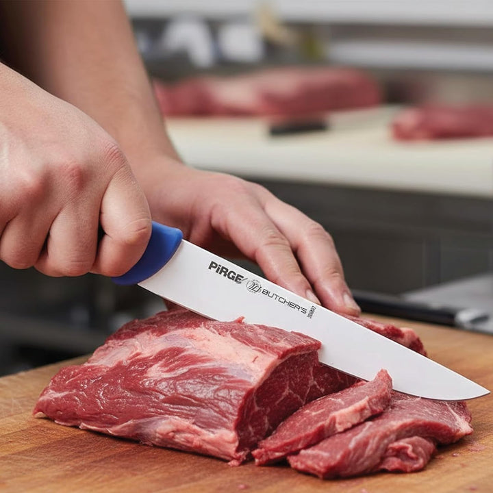 Pirge Butcher's Metzgermesser 26 cm Blau Schlachtermesser - Fleischermesser - Stechmesser - Exzellen