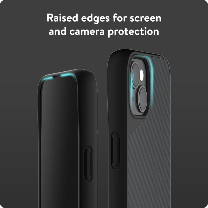 Mous - Hülle für iPhone 13 - Carbonfaser - Limitless 4.0 - Handyhülle iPhone 13 MagSafe-Kompatibel C