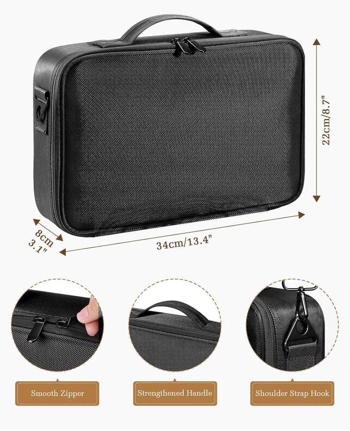 Luxspire Kosmetik Aufbewahrungsbox, Wasserdicht Kosmetikbeutel Reissverschluss Make-up Organizer Ver