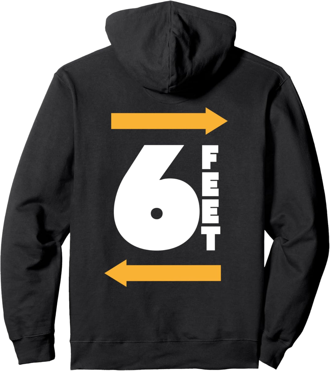 Bleiben Sie 6 Fuss entfernt FT Social Distancing Antisozial Pullover Hoodie