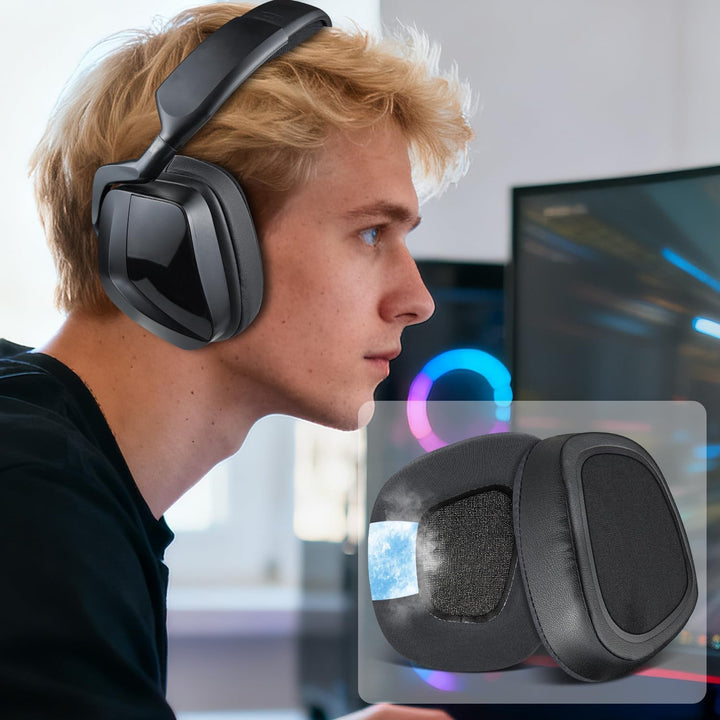 SOULWIT Kühlgel Ersatz Ohrpolster für Corsair Void/Void v2/Void Pro/Void Elite/Surround kabelgebunde