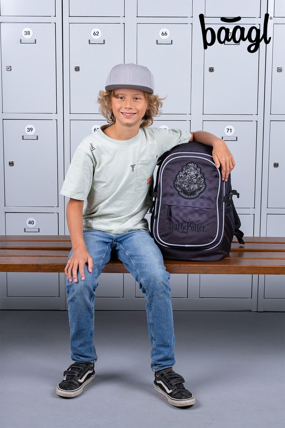 Baagl Schulrucksack Set Jungen Mädchen 3 Teilig, Schultasche für Grundschule Volksschule, Grundschul