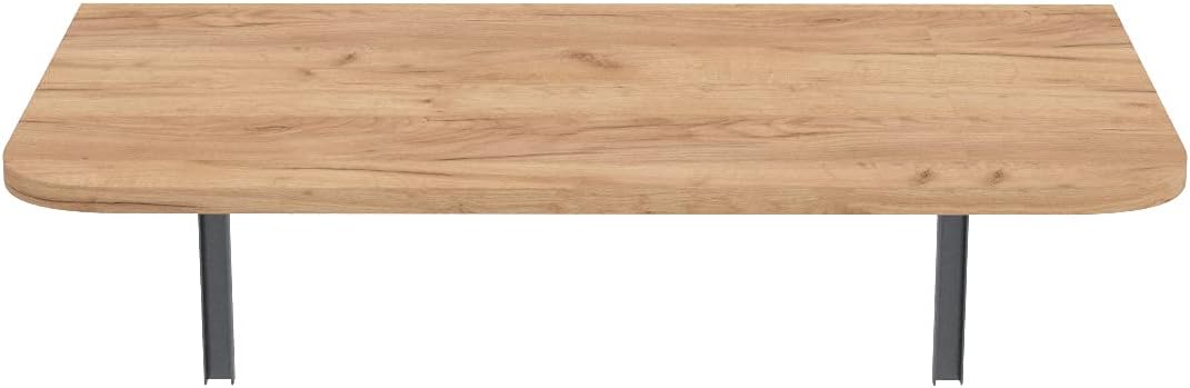 AKKE Klapptisch Wandklapptisch Esstisch - Klappbar Faltbar Platzsparend - Abgerundete Ecken - 100cm