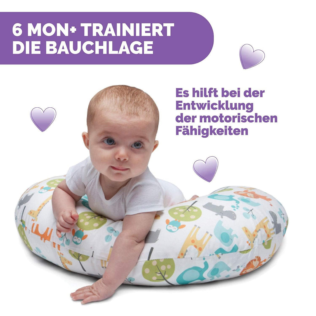 Chicco Stillkissen für Säuglinge 0+ Monate, Ergonomische Form - Stillkissen und Babynest fürs Stille