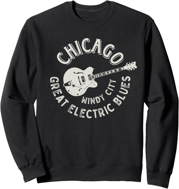 Chicago Electric Blues Amerikanische Musik Vintage Sweatshirt