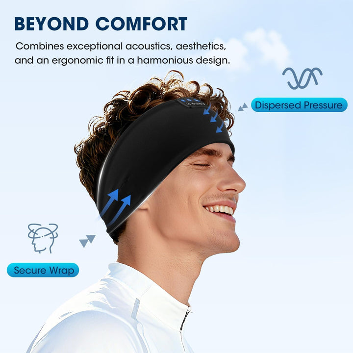 LC-dolida Schlafkopfhörer Bluetooth Stirnband Kopfhörer, Schlafkopfhörer Seitenschläfer Schlaf zum K