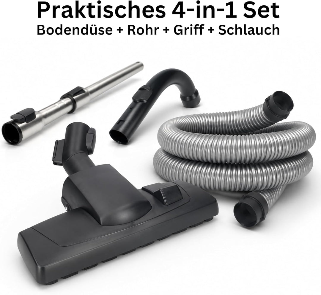 SAFE'N CLEAN Staubsauger Zubehör Set kompatibel mit Miele Complete C1 – Schlauch mit Handgriff, Tele