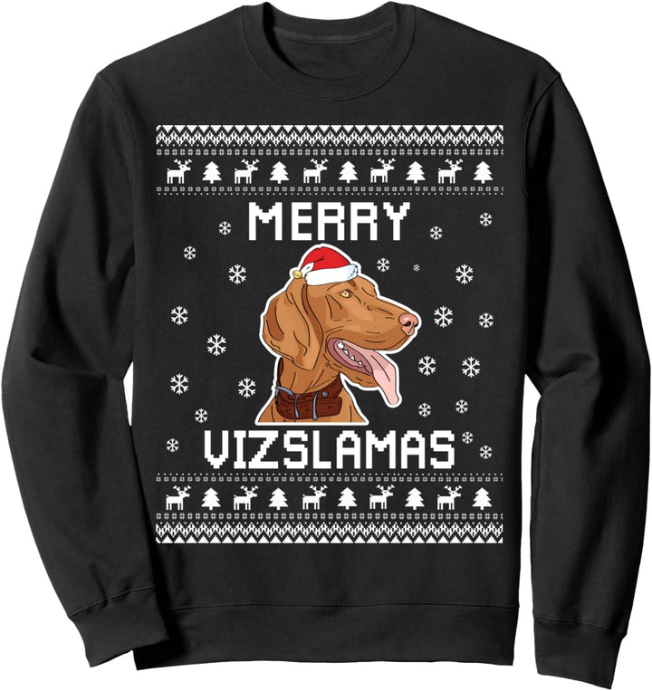 Vizsla Dog Owner Ugly Christmas Sweater Sweatshirt