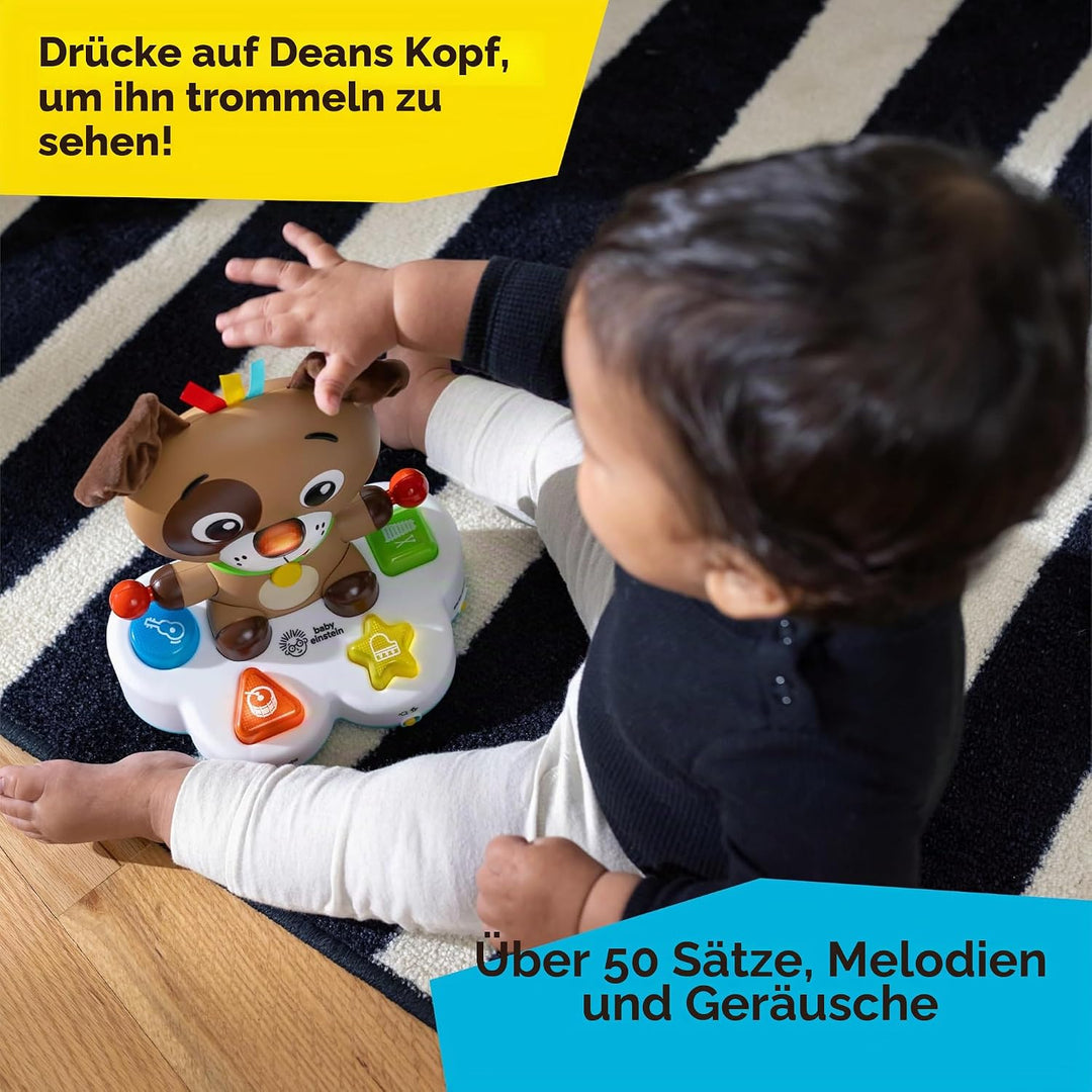 Baby Einstein, Drum &amp; Learn Dean Musikalisches Lernspielzeug, Multisensorisches Babyspielzeug, 2 Spi