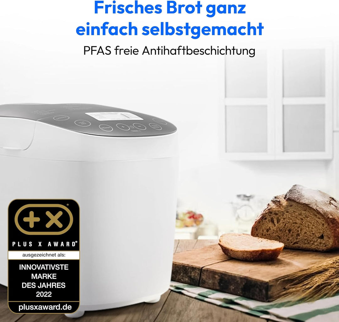MEDION Brotbackautomat Brotbackmaschine, 950 Watt, bis zu 1600g | 20 Backprogramme, 3 Bräunungsgrade
