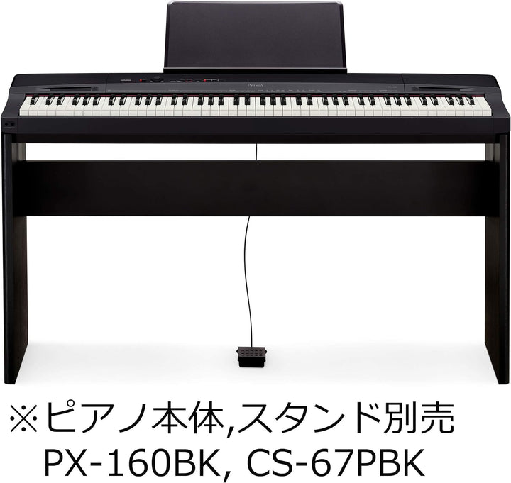 Casio CT-S1WE CASIOTONE Piano-Keyboard mit 61 anschlagdynamischen Tasten, weiss & SP-3 Sustain Pedal