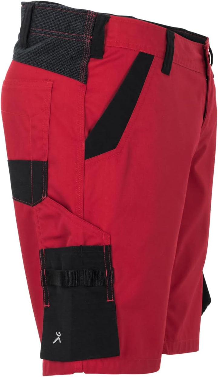 Planam Norit Damen Shorts in vielen Farben und Allen Grössen Rot/Schwarz XL, Rot/Schwarz XL