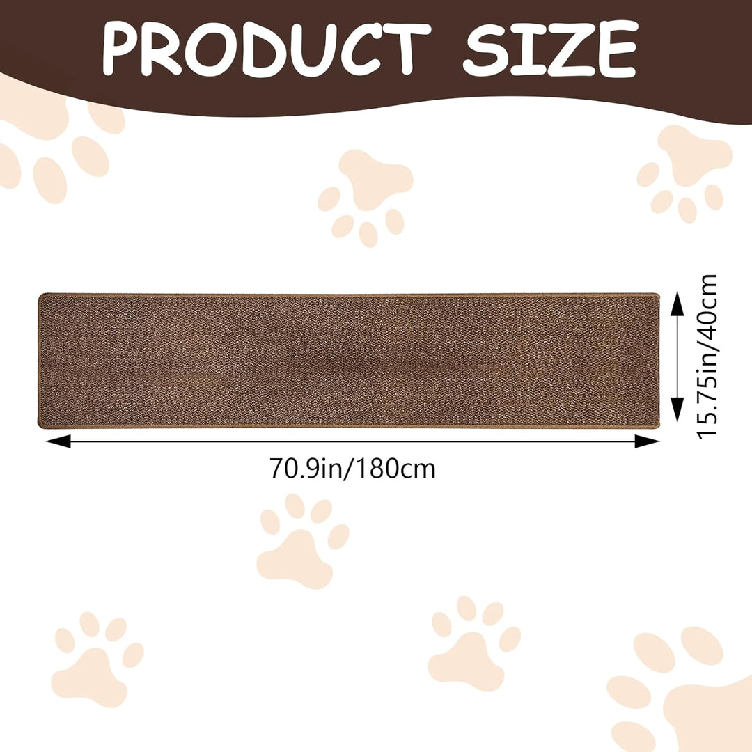 Rainmae Kratzmatte für Katzen, 180,1 x 39,9 cm, verdickt, extra gross, Wandmontage, Sisal-Kratzmatte