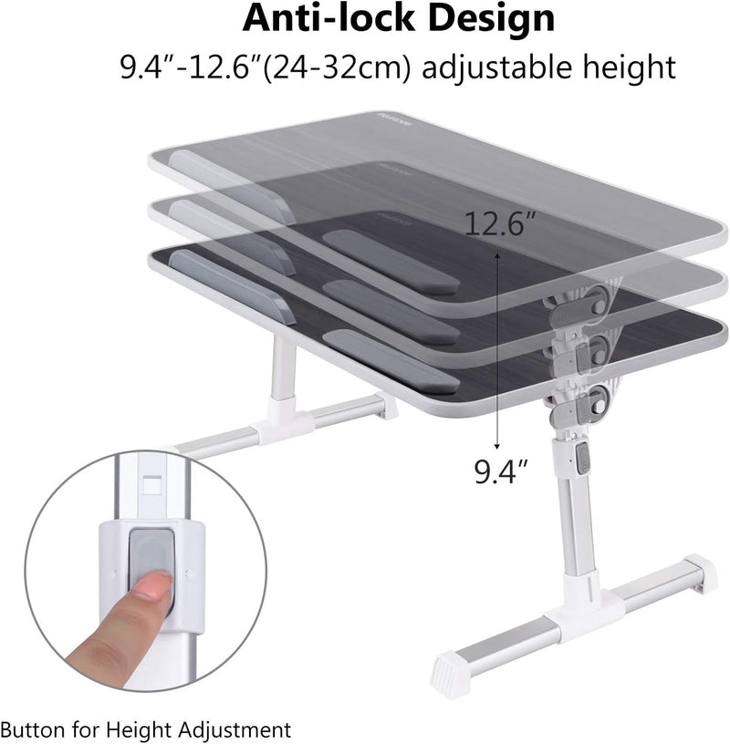 Nearpow Tablett Laptop Tisch Betttisch Laptoptisch Notebookständer Schreibtisch Frühstückstisch Höhe