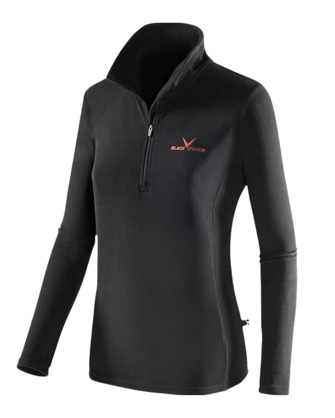 Black Crevice Damen Fleece-Skirolli I Ski-Pullover für Damen Grössen I Damen-Funktionsshirt I Damen