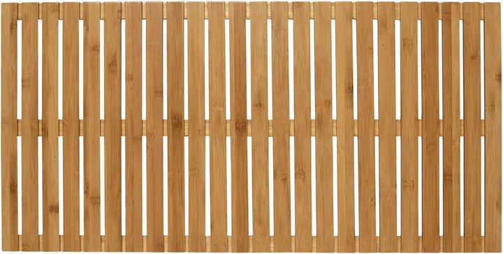 WENKO Baderost Bambus 100 x 50 cm, rutschfeste Badewannenmatte Antirutschmatte Mod. Indoor u. Outdoo